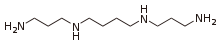 Skeletal formula of spermine