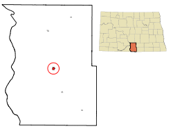 Location of Linton, North Dakota
