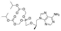 Tenofovir disoproxil structure.svg