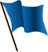 Blue flag waving.svg
