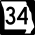 Route 34 marker