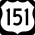 U.S. Highway 151 marker