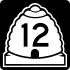 State Route 12 marker