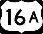 U.S. Highway 16A marker