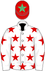 White, Red stars, Red cap, Emerald Green star