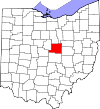 State map highlighting Knox County