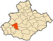 Location of Taher in the Relizane Province