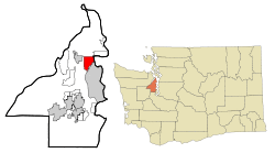 Location of Suquamish, Washington