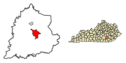 Location in Laurel County, Kentucky