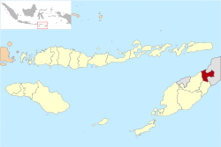 Location within East Nusa Tenggara