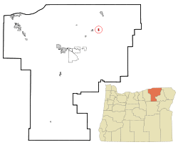 Location in Oregon
