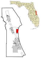 Location in Brevard County and the state of Florida
