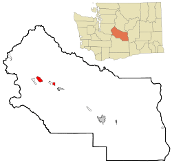 Location of Roslyn, Washington
