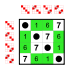 Klein four-group; Cayley table; subgroup of S4 (elements 0,1,6,7).svg
