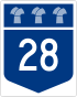 Highway 28 shield