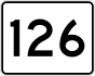 Route 126 marker