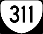 State Route 311 and West Virginia Route 311 marker