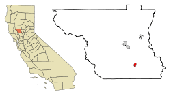 Location in Colusa County and the U.S. state of California