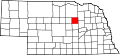 State map highlighting Wheeler County