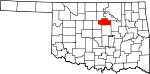 State map highlighting Payne County