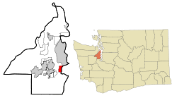 Location of Manchester, Washington
