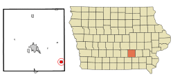 Location of Fremont, Iowa