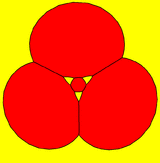 Truncated tetrahedron stereographic projection hexagon.png