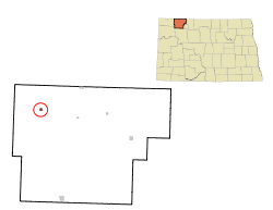 Location of Columbus, North Dakota