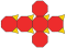 Polyhedron truncated 6 net.svg