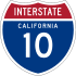 Interstate 10 marker