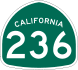 State Route 236 marker