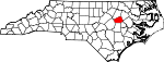 State map highlighting Wilson County