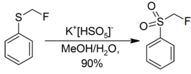 Oxidation of an oragnic sulfide by oxone.png