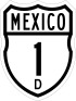 Federal Highway 1D shield