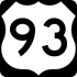 U.S. Route 93 marker