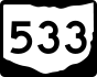 State Route 533 marker