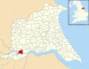 Laxton, East Riding of Yorkshire UK parish locator map.svg