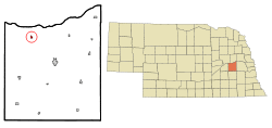 Location of Bellwood, Nebraska