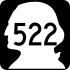 State Route 522 marker