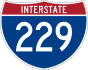 Interstate 229 marker