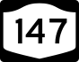 New York State Route 147 marker