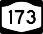 New York State Route 173 marker