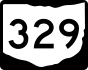 State Route 329 marker