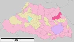 Location of Kuki in Saitama Prefecture