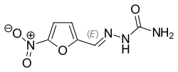 Skeletal formula of nitrofural