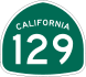 State Route 129 marker