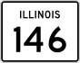 Illinois Route 146 marker