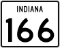 State Road 166 marker