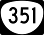 Oregon Route 351 marker