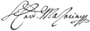Cardinal Mazarin's signature
